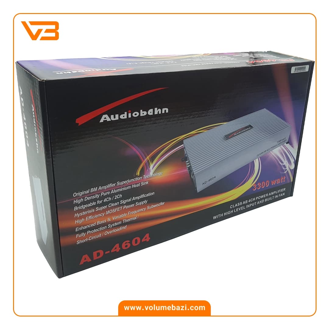 آمپلی فایر 4 کانال آدیو بان مدل AD-4604 — تصویر ۴