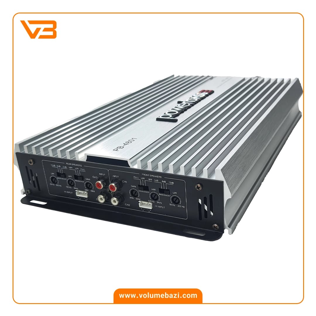 آمپلی فایر 4 کانال پاور بیس مدل PB-4801 — تصویر ۲