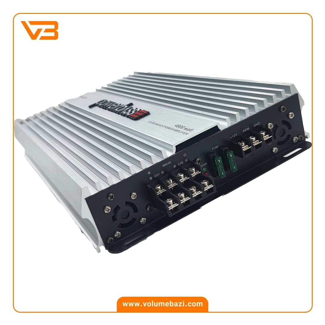آمپلی فایر 4 کانال پاور بیس مدل PB-4801 — تصویر ۳