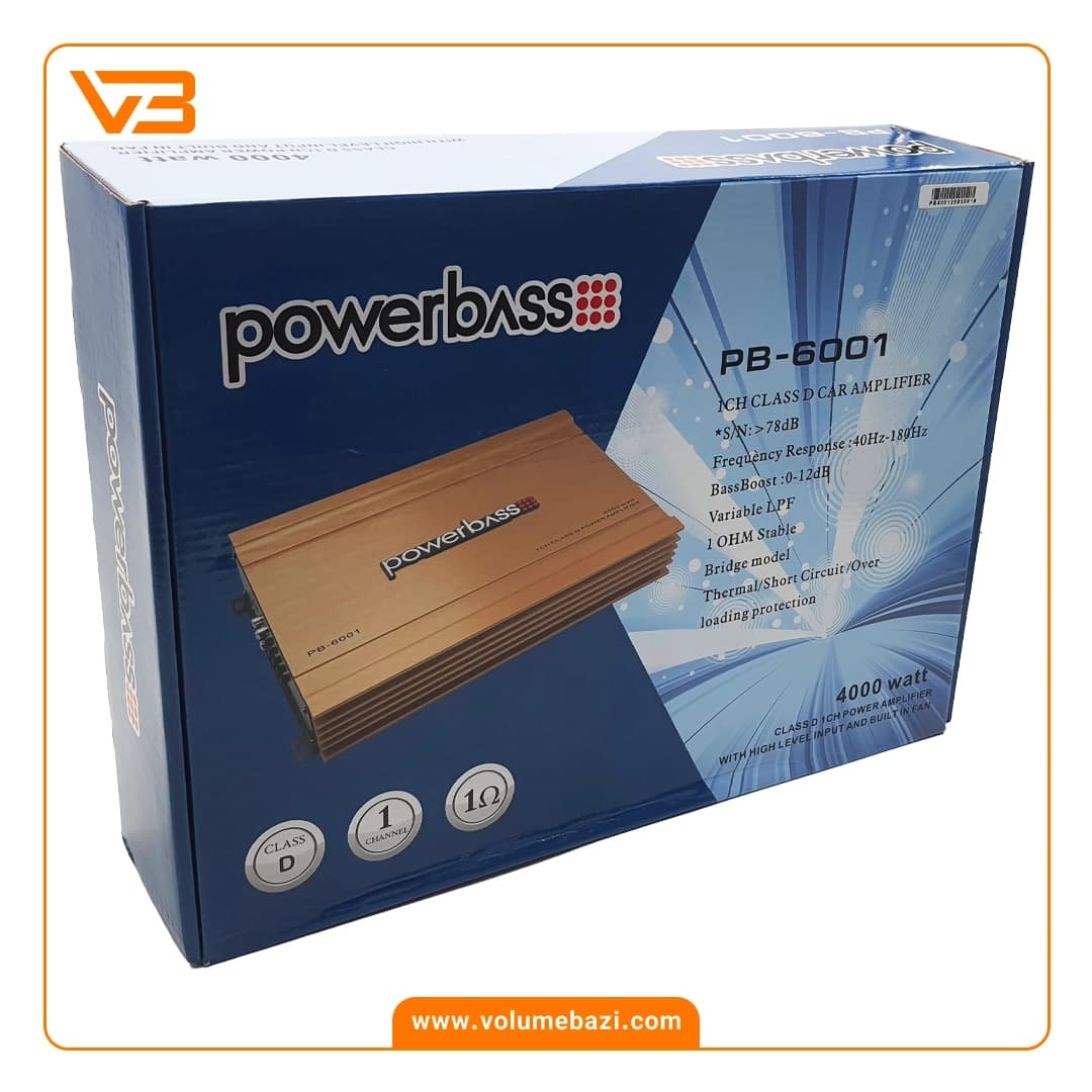 آمپلی فایر مونو 1 کانال پاور بیس مدل PB-6001 — تصویر ۵