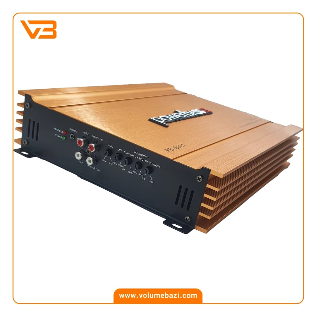 آمپلی فایر مونو 1 کانال پاور بیس مدل PB-6001 — تصویر ۲