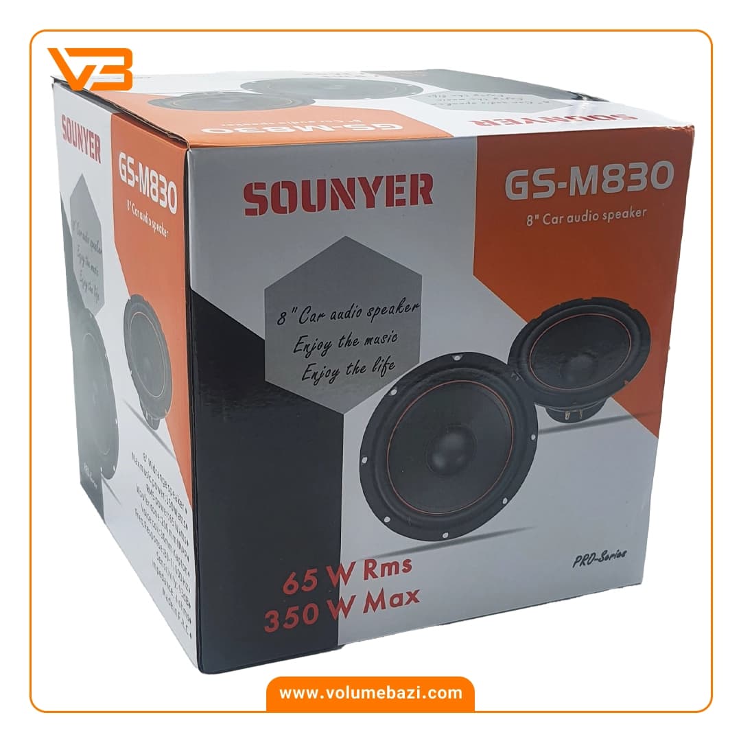 میدبیس 8 اینچ سونیر مدل GS-M830 – دو عددی — تصویر ۵