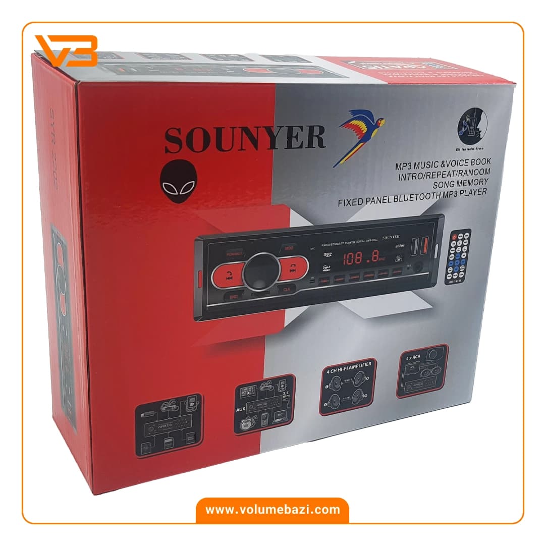 پخش کننده خودرو سونیر مدل SYR-2202 — تصویر ۴