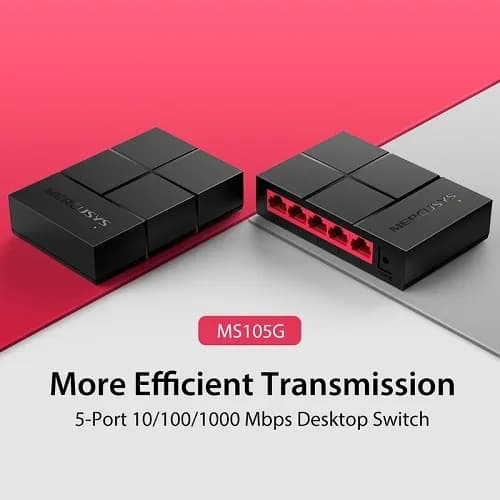سوئیچ 5 پورت مرکوسیس مدل MS105G — تصویر ۳