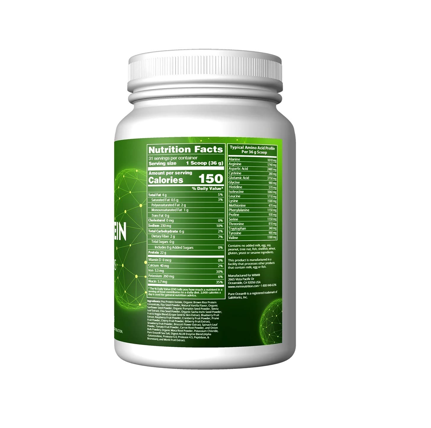پروتئین سبزیجات وی ام آر ام | MRM WHEY PROTEIN — تصویر ۳