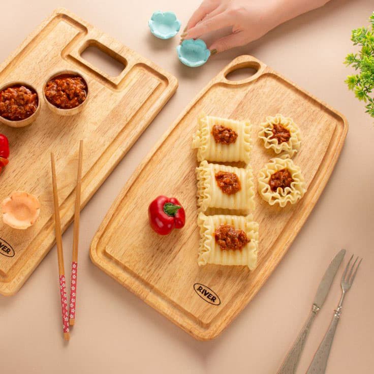 تخته گوشت مستطیل چوبی ریور (12)/3903