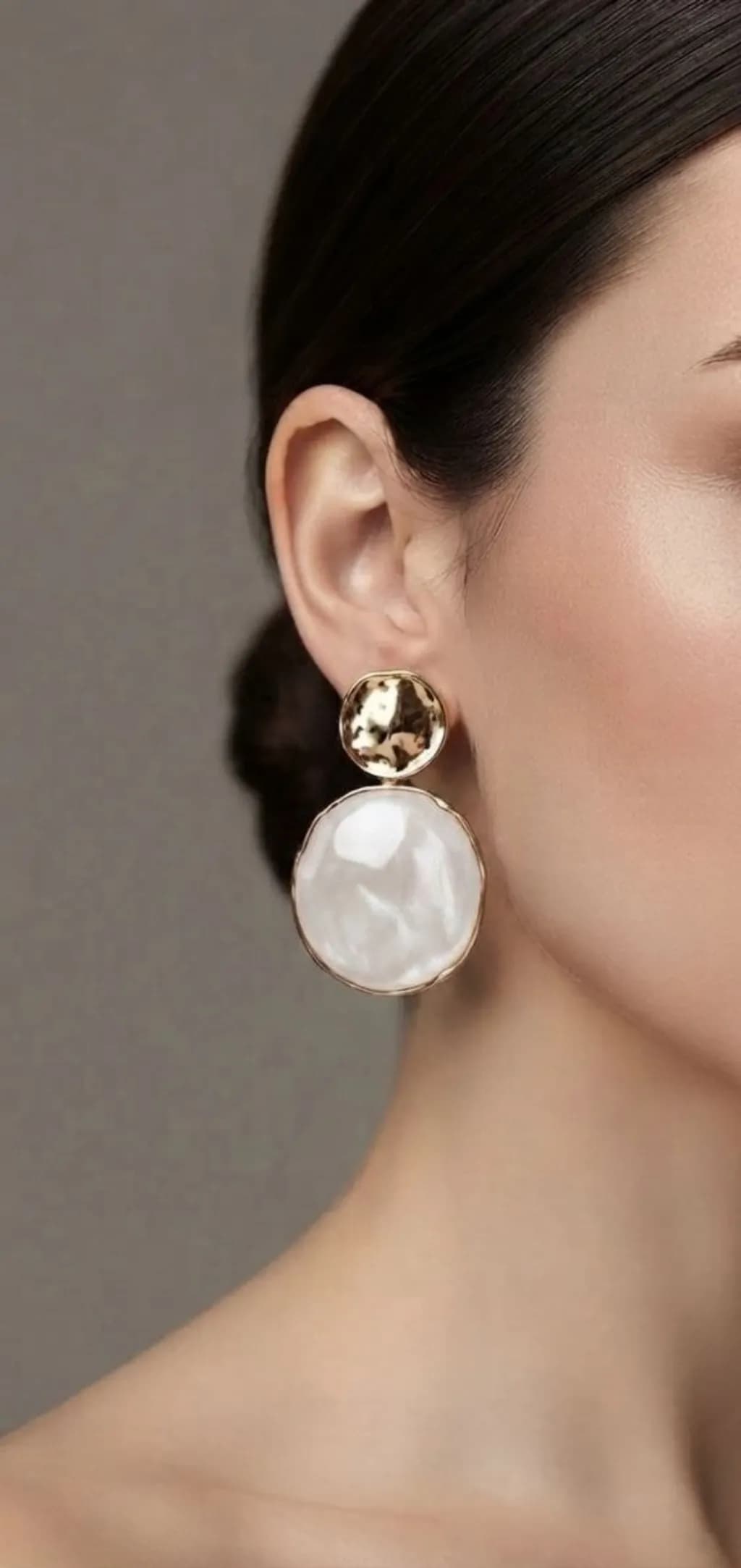 گوشواره ژوپینگ میناکاری مرمری — تصویر ۸