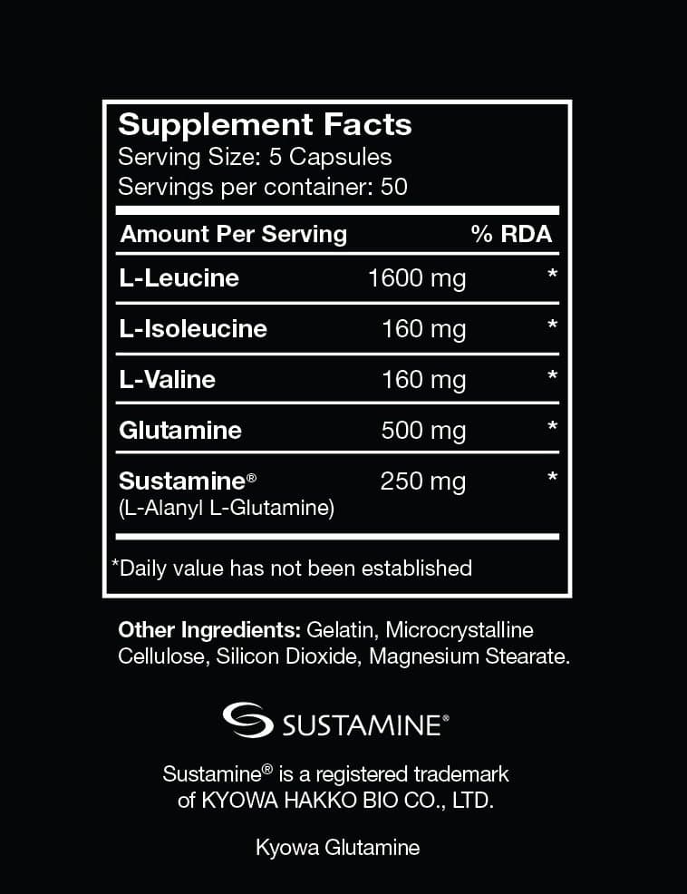 بی سی دبل ای+گلوتامین مایوژنیکس | BCAA Glutamine MYOGENIX — تصویر ۲