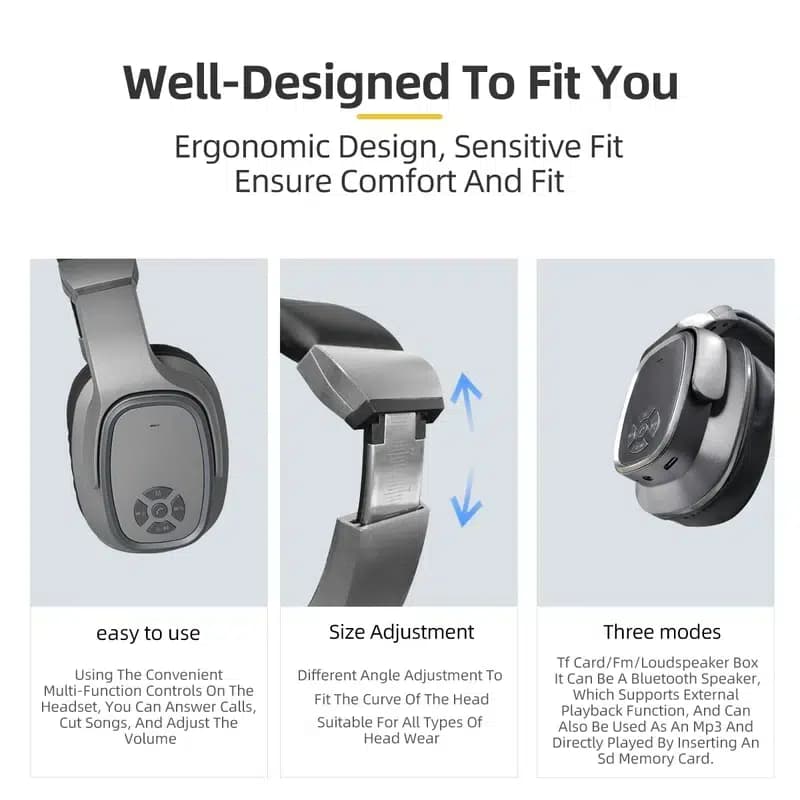 هدفون بلوتوثی مدل QYS-9980 — تصویر ۲