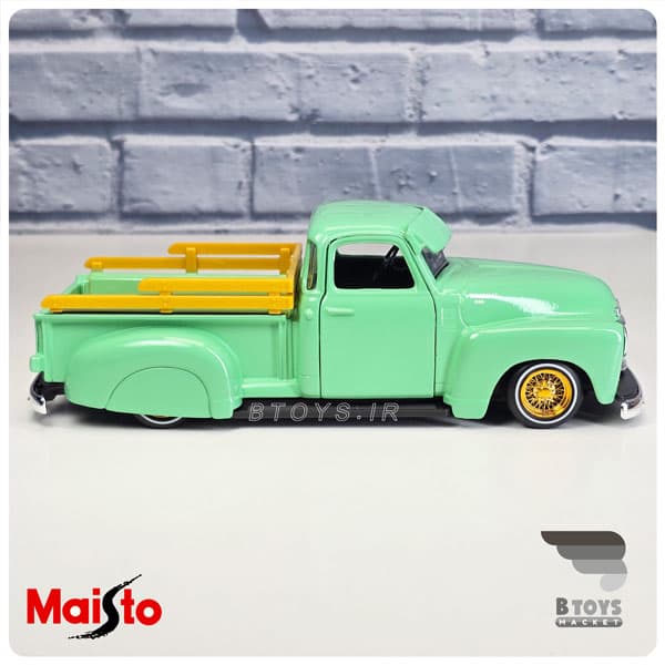 ماکت شورولت 3100 پیکاپ1950 دیزاین مایستو(Chevrolet 3100 pickup Design Maisto) — تصویر ۷