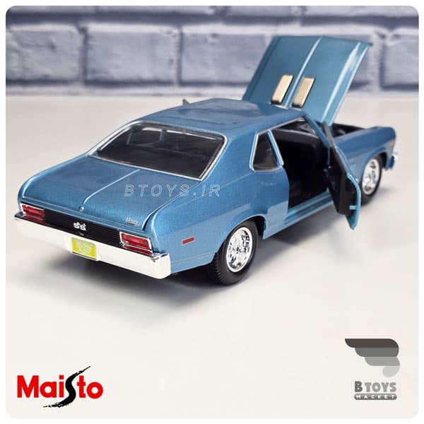 ماکت شورولت نووا اس اس 1970 آبی مایستو(Chevrolet NOVA SS Maisto) — تصویر ۲