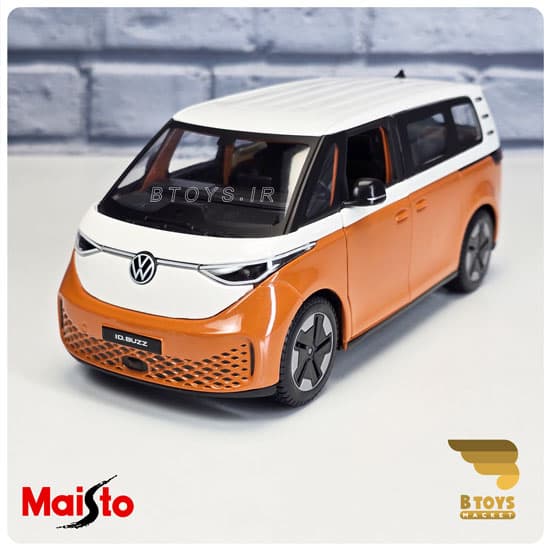 ماکت فولکس واگن ون آیدی باز نارنجی مایستو(Volkswagen ID.BUZZ Maisto)