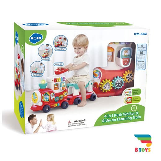 واکر 4 کاره قطار هولی تویز(هولا تویز)کد8990(Hola toys-8990)