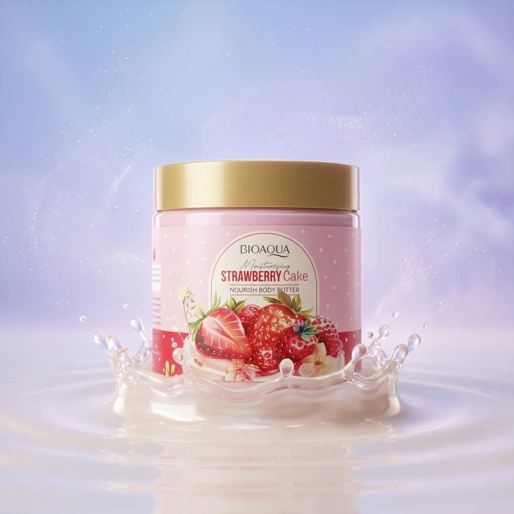 کره بدن کیک توت فرنگی BIOAQUA — تصویر ۲
