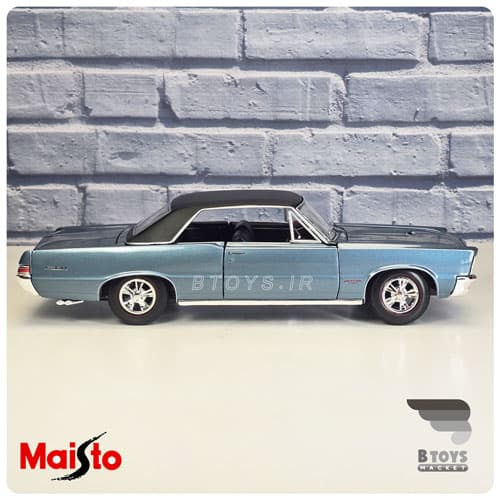ماکت پونتیاک جی تی او 1965 خاکستری مایستو(Pontiac GTO 1965 Maisto)مقیاس:1/18 — تصویر ۸