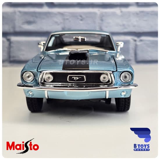 ماکت فورد موستانگ جی تی 1967 آبی مایستو(Ford mustang GT 1967 Maisto) — تصویر ۵