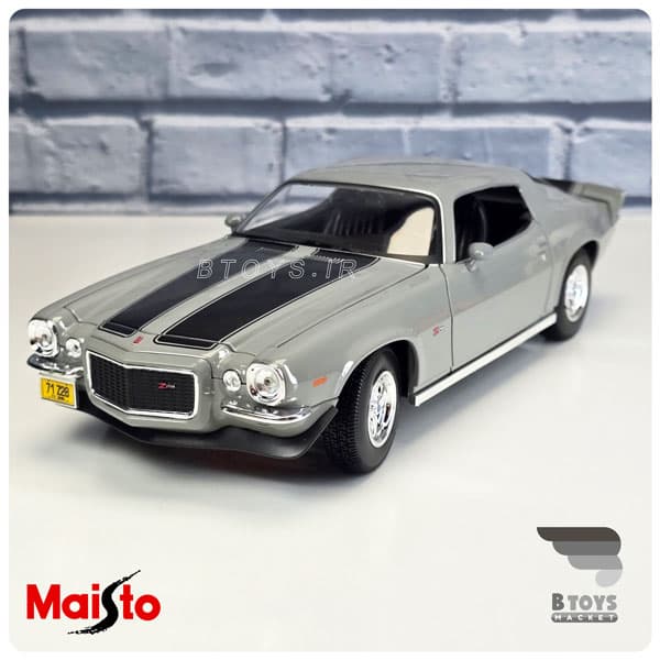 ماکت شورولت کامارو زد 28 1971 خاکستری مایستو(Chevrolet Camaro Z28 1971 Maisto)