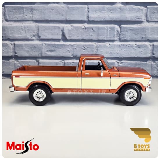 ماکت فورد پیکاپ اف150 قهوه ای 1979مایستو(Ford f150 pickup 1979 Maisto) — تصویر ۸
