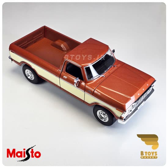 ماکت فورد پیکاپ اف150 قهوه ای 1979مایستو(Ford f150 pickup 1979 Maisto) — تصویر ۴