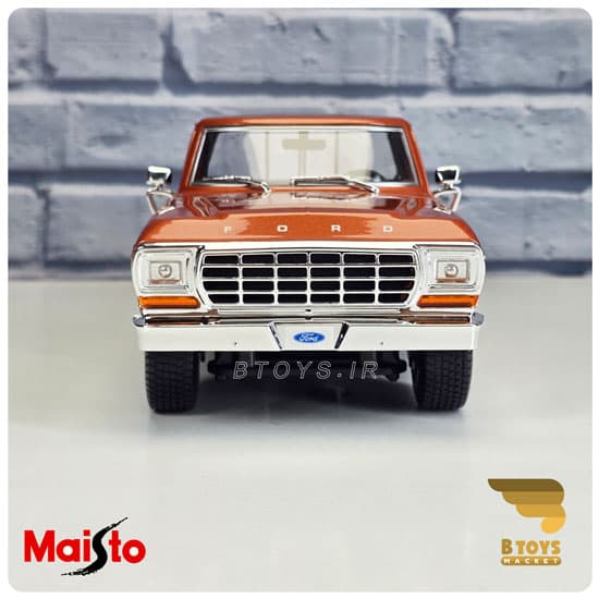 ماکت فورد پیکاپ اف150 قهوه ای 1979مایستو(Ford f150 pickup 1979 Maisto) — تصویر ۶