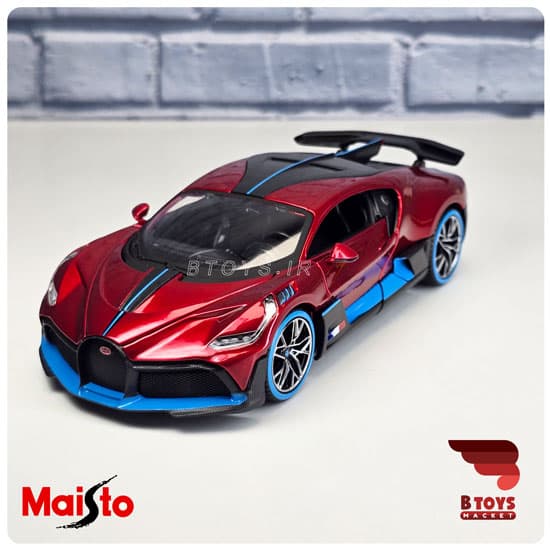 ماکت بوگاتی دیوو زرشکی مایستو(Bugatti Divo Maisto)