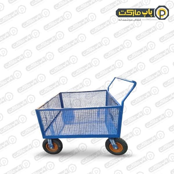 گاری دستی سفارشی 150 در 100 با چرخ فرغونی بادی شرکتی