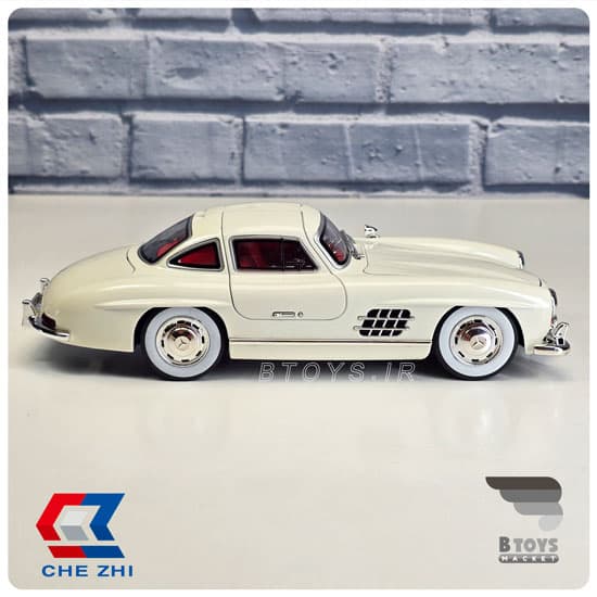 ماکت مرسدس بنز 300 اس ال سفید دودزا چِژی(Mercedes Benz 300SL Chezhi) مقیاس:1/24 — تصویر ۶