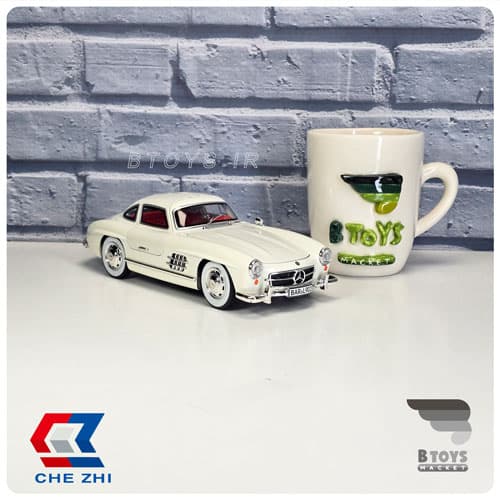 ماکت مرسدس بنز 300 اس ال سفید دودزا چِژی(Mercedes Benz 300SL Chezhi) مقیاس:1/24 — تصویر ۳
