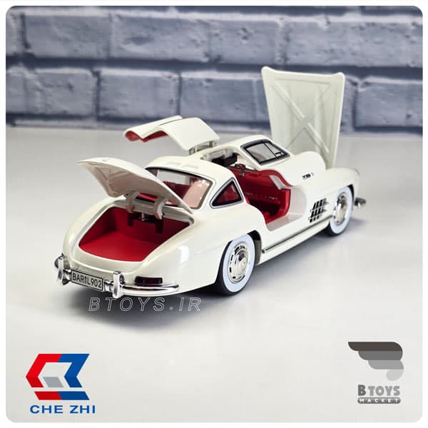 ماکت مرسدس بنز 300 اس ال سفید دودزا چِژی(Mercedes Benz 300SL Chezhi) مقیاس:1/24 — تصویر ۲