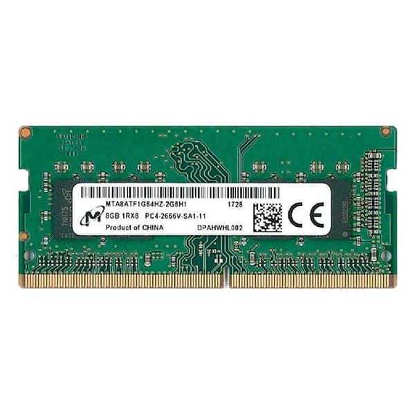 رم لپ تاپ میکرون مدل MICRON DDR4 2666MHz CL15ظرفیت 8 گیگابایت
