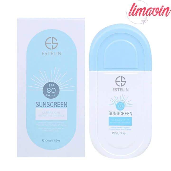 کرم ضد آفتاب بی‌رنگ استلین 80 SPF مدل ultra انواع پوست حجم 100 میلی لیتر