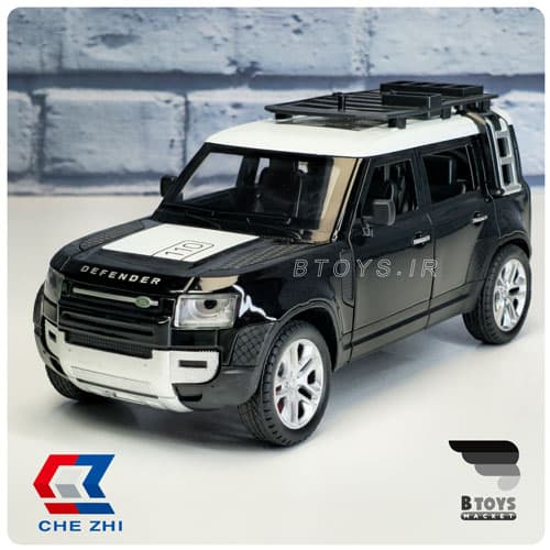 ماکت لندروور دیفندر کمپینگ مشکی چژی(Landrover defender Camping Chezhi)