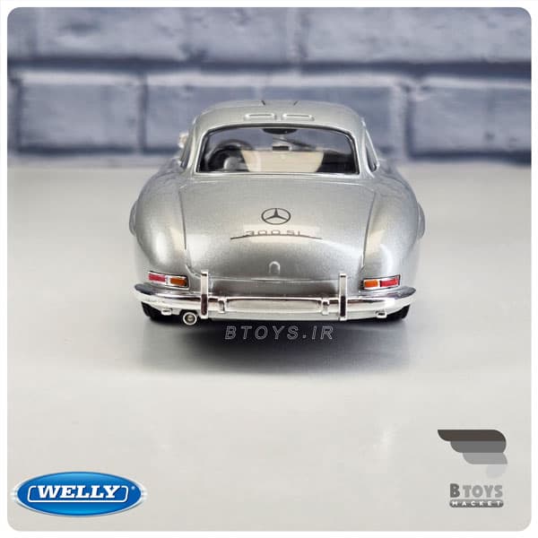 ماکت مرسدس بنز 300 اس ال نقره ای ویلی(Mercedes benz 300sl welly) — تصویر ۴