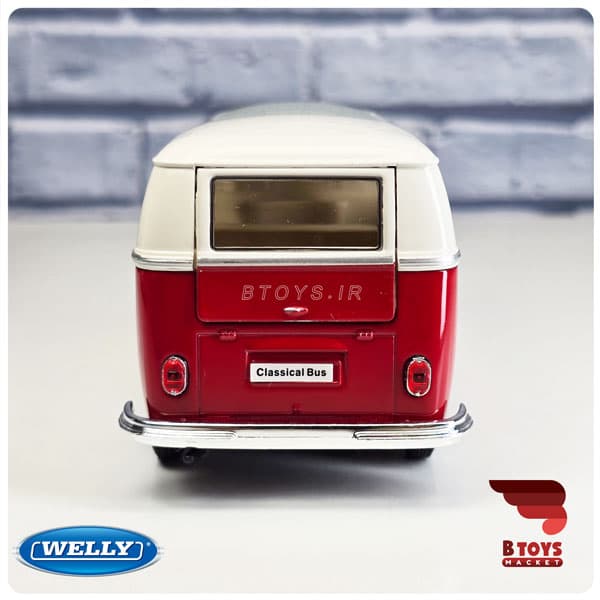 ماکت فولکس واگن ون تی یک 1963 قرمز ویلی(Volkswagen T1 Bus 1963 welly) — تصویر ۴