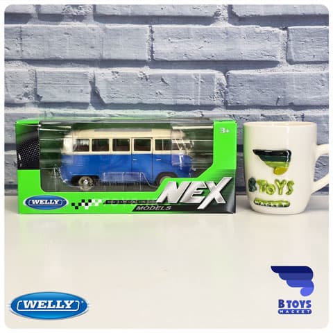 ماکت فولکس واگن ون تی یک 1963 آبی ویلی(Volkswagen T1 Bus 1963 welly) — تصویر ۳