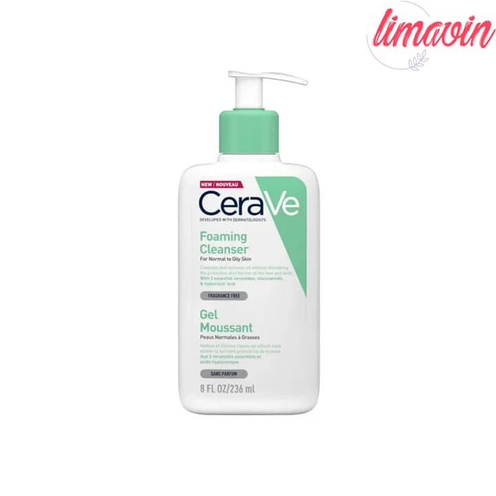 فوم شستشو صورت سراوی مدل foaming cleanser حجم 236 میلی لیتر