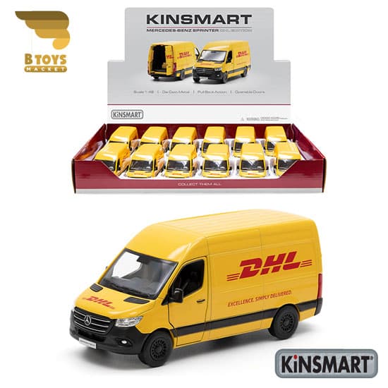 ماکت مرسدس بنز اسپرینتر دی اچ ال کینسمارت( Mercedes Benz Sprinter DHL kinsmart)
