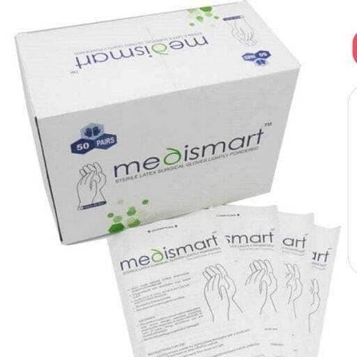 دستکش جراحی Medi smart سایز 6.5 — تصویر ۲