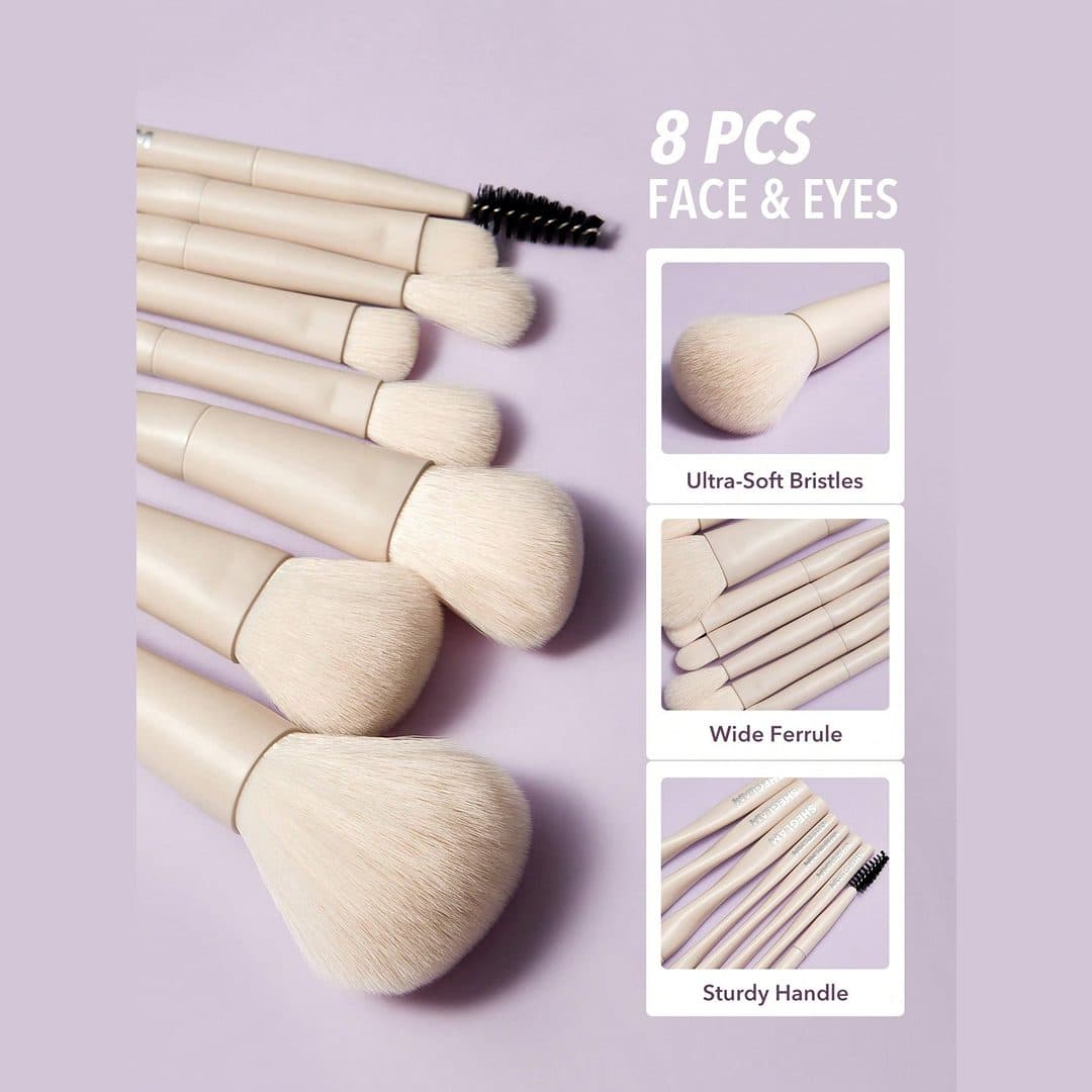 ست برس آرایشی شیگلم مدل Pro Core مجموعه 8 عددی — تصویر ۷
