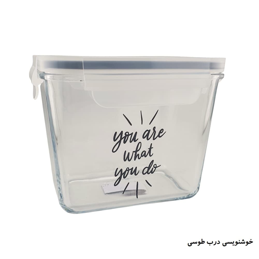 ظرف شیشه ای مستطیل ۹۲۰ میلی لیتر چاپدار لیمون کد ۲۲۲۷۳۵ — تصویر ۸