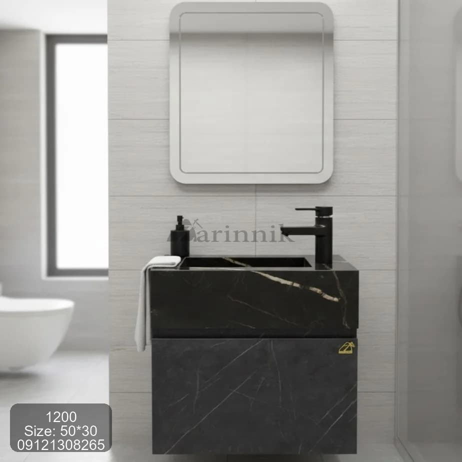 روشویی سرامیکی سایز کوچک زرین نیک کد ZN1200