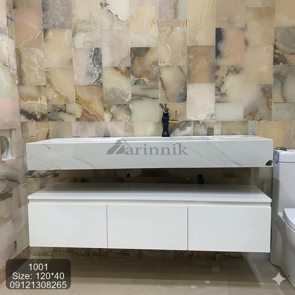 روشویی مدرن سرامیکی باشلف زرین نیک کد ZN1001 — تصویر ۳
