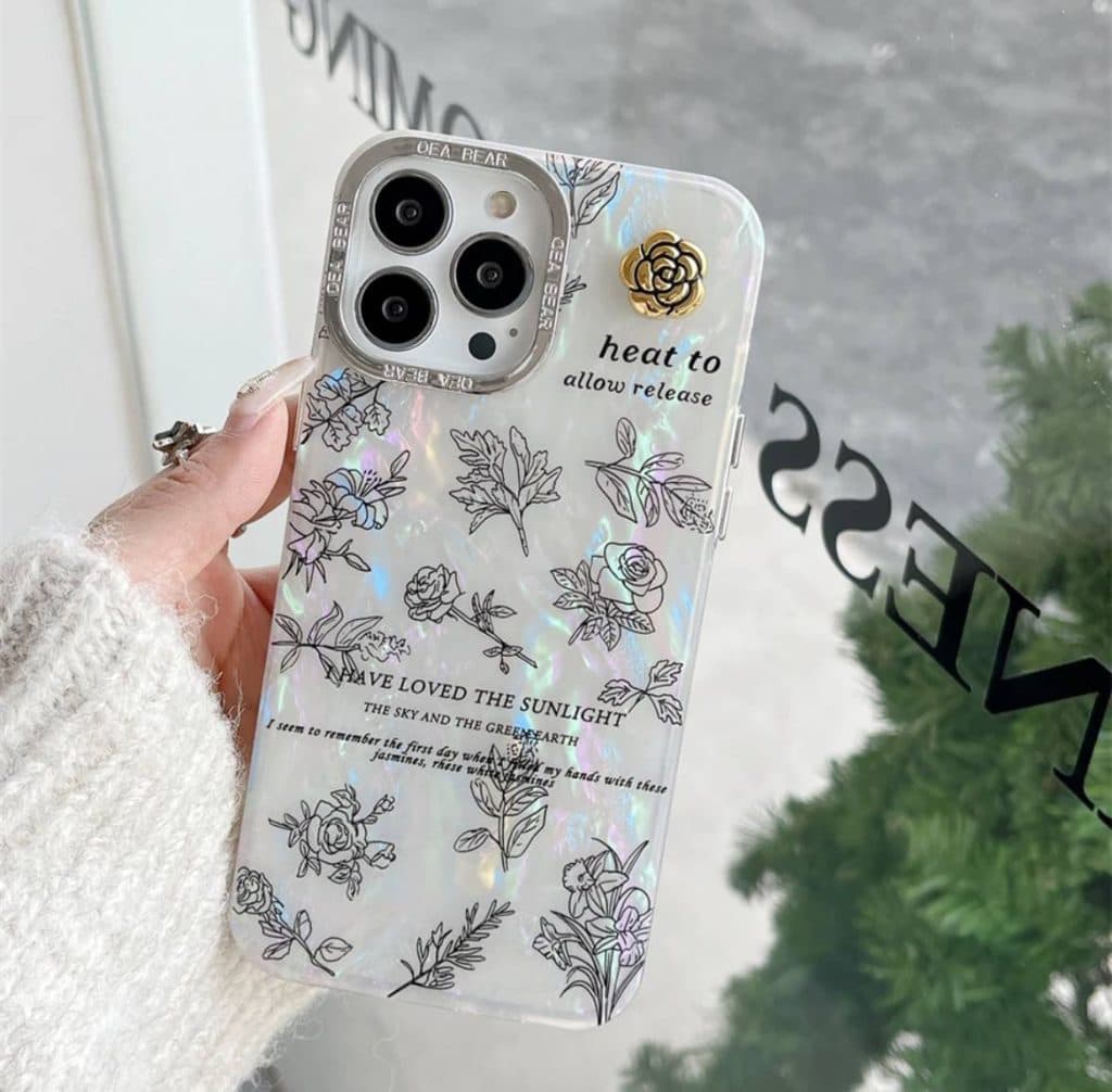 قاب گوشی آیفون Minimal Flower