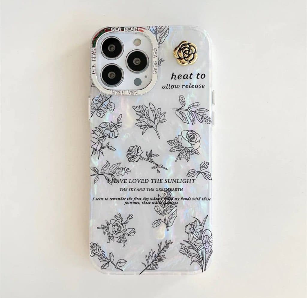 قاب گوشی آیفون Minimal Flower — تصویر ۳