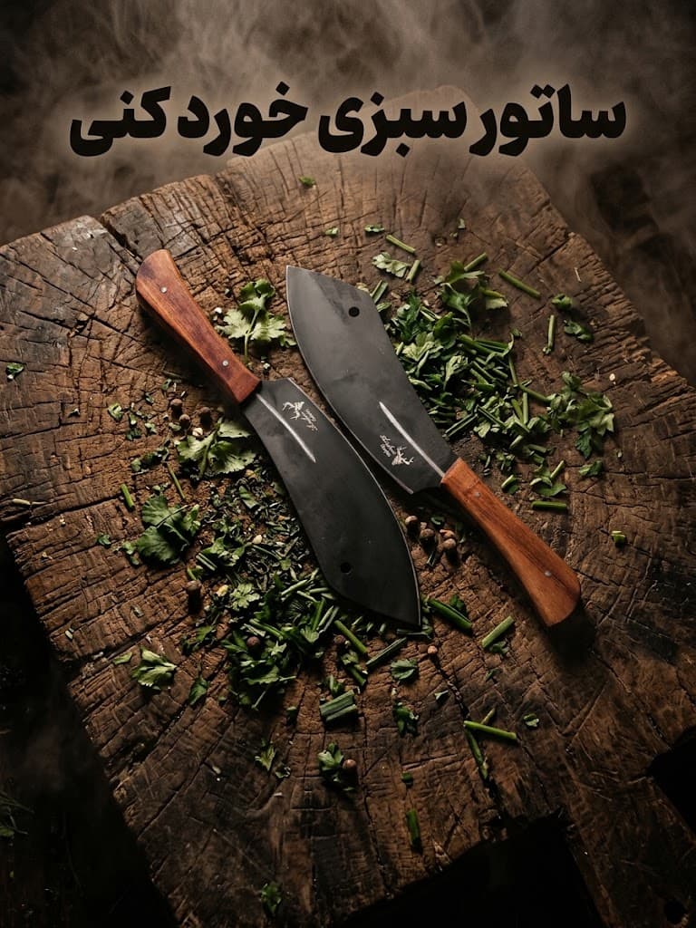 ساتور مخصوص خرد کردن سبزی با تیغه فولادی و ساخت مستحکم — تصویر ۲
