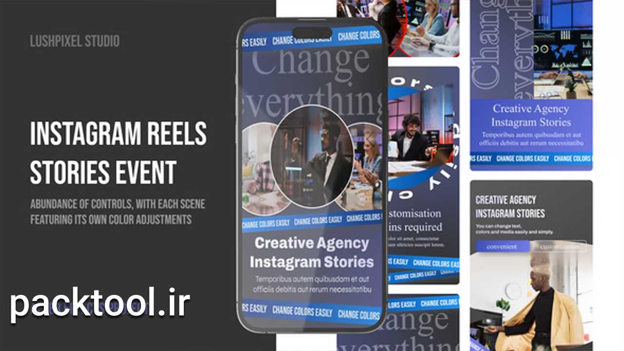 پروژه افتر افکت استوری اینستاگرام سوشال Social Media Instagram Stories