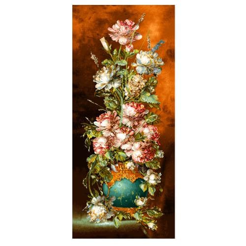 نخ و نقشه تابلو فرش گل و گلدان کد 25268