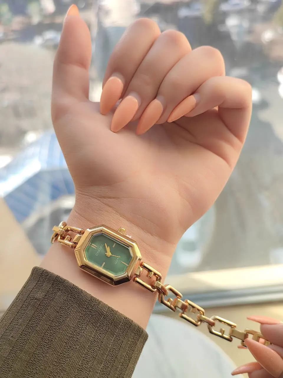 ساعت مچی زنانه Chanel هشت ضلعی بند زنجیری | 6 رنگ دلبر — تصویر ۸