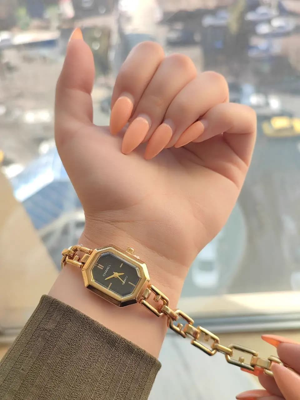 ساعت مچی زنانه Chanel هشت ضلعی بند زنجیری | 6 رنگ دلبر — تصویر ۴