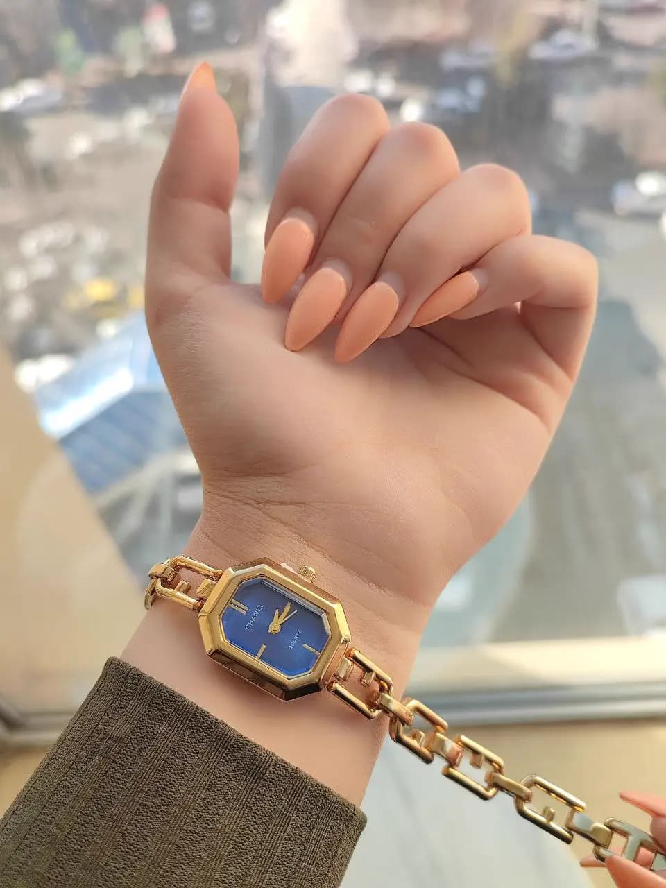 ساعت مچی زنانه Chanel هشت ضلعی بند زنجیری | 6 رنگ دلبر — تصویر ۵